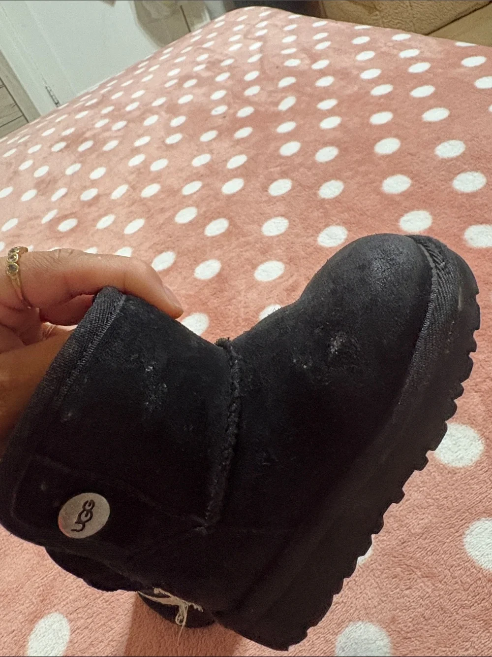 UGG Kids Black Classic Short Boot